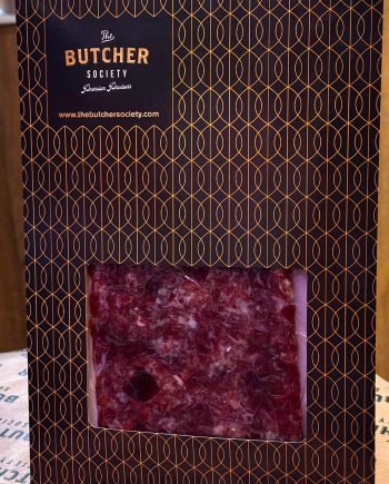 Estuche The Butcher Society con sobre de paleta de bellota 100% ibérica Maldonado loncheada